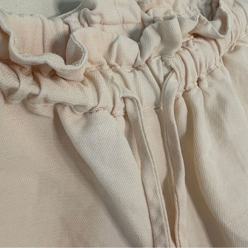 HATCH Maternity Cream Classy Casual Shorts Tencel Linen Women's 2 great preworn - Picture 8 of 11